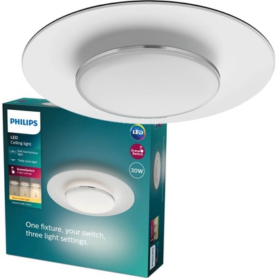 Philips GARNET CL580 stropní svítidlo LED 30 W, 3100 lm, 2700 K, 40 cm, IP20, bílé