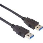 PremiumCord Кабел USB 3.0, суперскоростен, 5Gbps, A - A, M/M, 5 м, черен KU3AA5BK (KU3AA5BK)