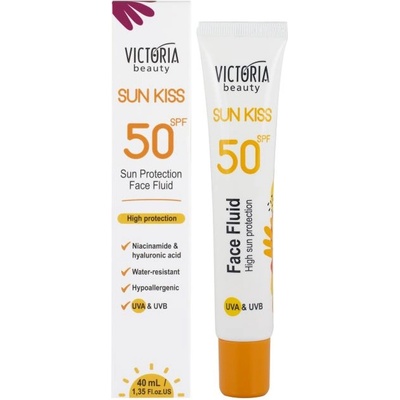 Victoria Beauty Sun Kiss Слънцезащитен флуид за лице, SPF50, 40 ml