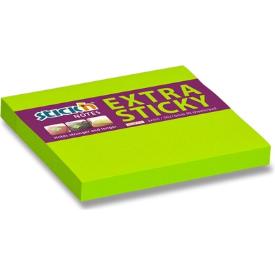 Hopax Stick'n Extra Sticky zelený 76 x 76 mm 90 listů – Hledejceny.cz