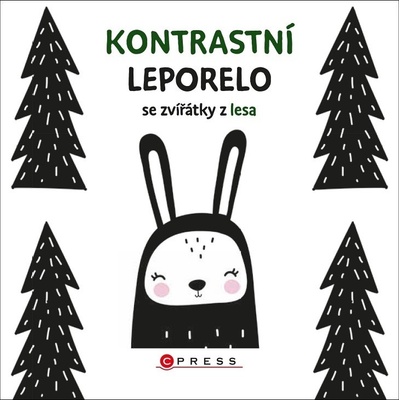 Kontrastní leporelo se zvířátky z lesa - CPRESS