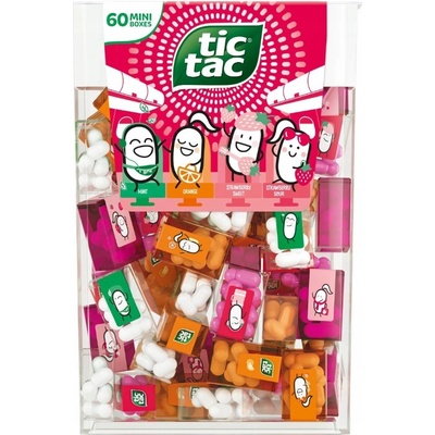 Tic Tac Travel Mini Mix ovocné máta jahoda pomeranč 228 g