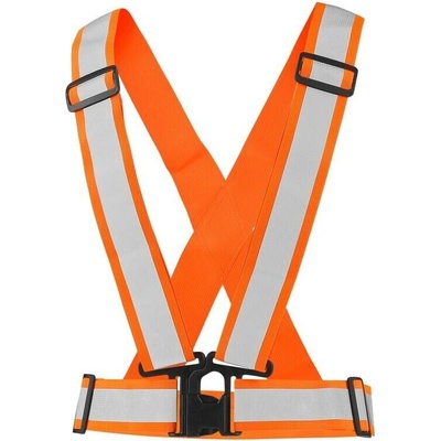 CXS CROSS BELT Reflexný elastický kríž oranžová reflexná