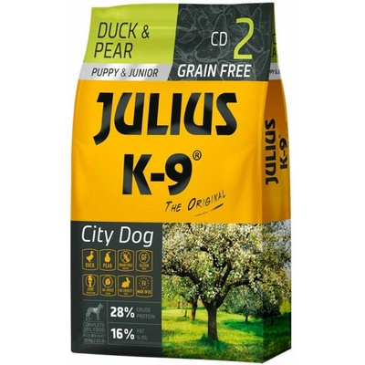 Julius-K9 City Dog Puppy Junior Duck & Pear 10 kg