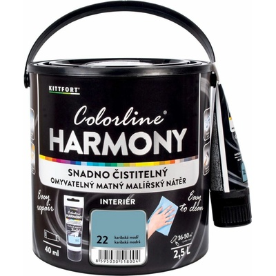KITTFORT Colorline HARMONY 2,5 l karibská modř matná
