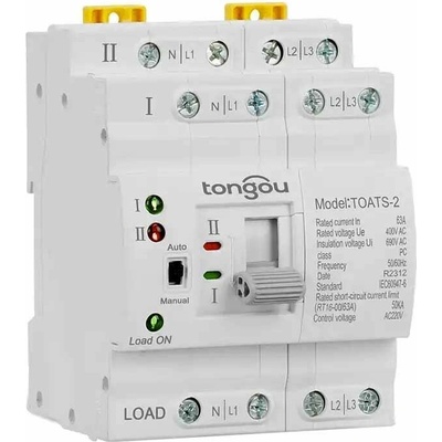 Automatický přepínač sítí - napájení 4P 230V 63A TOATS-2 pro FVE T697