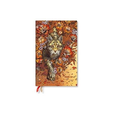 Paperblanks 2027 Lynx Rising Maxi Vertical Hardcover 18-Month Weekly Planner, 208pg, 80gsm by Paperblanks (Erica Williams Art)