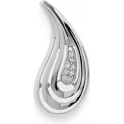 MPM Dámský ocelový nerezový přívěsek Derya stříbrné se zirkony SPD.5328