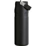 STANLEY 1913 Flip Straw drinking bottle with straw 0.7L - thermal mug cools for 10 hours - ice cold for 3 days - BPA-free - leak-proof - for cup holders - dishwasher safe - black - 10-11283-143 (10-11283-143)
