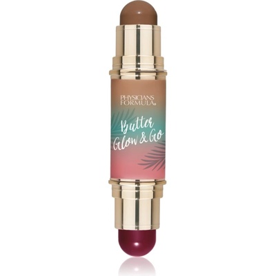 Physicians Formula Butter Glow & Go двустранна контурираща писалка цвят Beach Bum Plum 10 гр