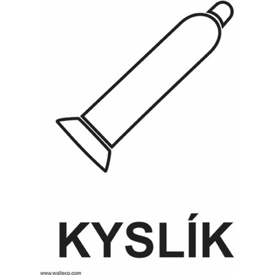 Walteco Kyslík 148x210mm, formát A5, samolepka , 20053