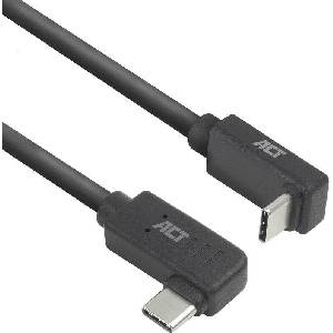 ACT Кабел USB-C - USB-C, 10Gbps, 60W, 1 m, конектори 90° left/right, up/down angled (EWENT-ACT-CAB-AC7481) - cybertrade
