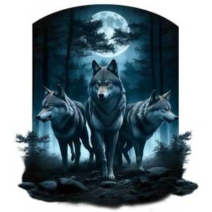 3spotstshirts Дамска тениска Вълци
