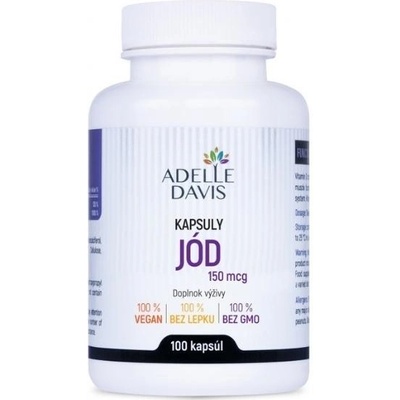 Adelle Davis přírodní jód z řasy Kelp 150 mcg 100 kapsúl
