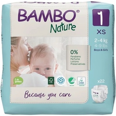 Bambo Nature 1 XS 2-4 kg 22 ks