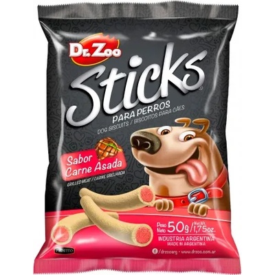Dr. Zoo Sticks - меки бисквитени пръчици с пълнеж от печено месо