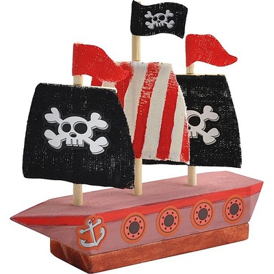 Andreu Toys Творчески комплект Andreu Toys - Направи сам дървен пиратски кораб (1232012)