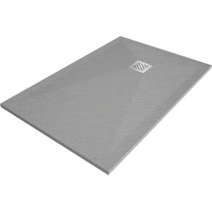 Mexen Stone+ ректангуларно композитно душово корито 110 x 80 см, сиво-бетон (44618011)