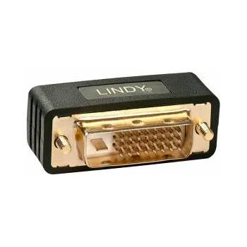 Lindy Преходник lindy 41098 : : dvi-d към dvi-i, m - f, Позлатени конектори, Черен, lny-41098