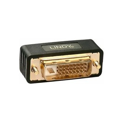 Lindy Преходник lindy 41098 : : dvi-d към dvi-i, m - f, Позлатени конектори, Черен, lny-41098