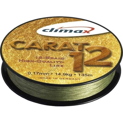 CLIMAX šnúra Carat 12 oliva 135m 0,20mm 18,1kg