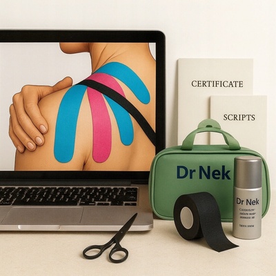 Online kurz kinesio tejpování včetně příslušenství