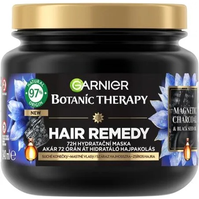 Botanic Therapy Magnetic Charcoal Hair Remedy балансираща маска за мазна коса със сухи краища 340 ml за жени