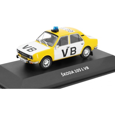 DeAgostini Škoda 105 L Veřejná bezpečnost Kaleidoskop slavných vozů časopis s modelem 93 1:43