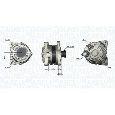 Alternátor MAGNETI MARELLI 063732186010