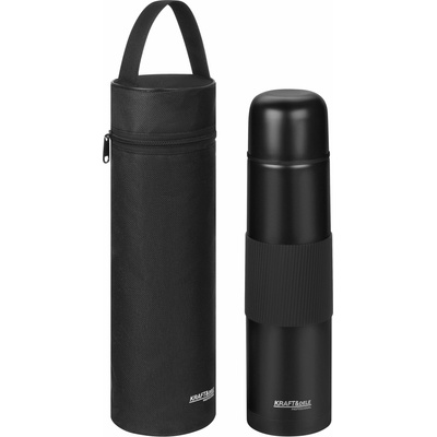 Kraft & Dele KD4269 termoska 1 l černá + pouzdro