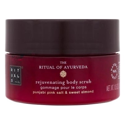 RITUALS The Ritual Of Ayurveda Rejuvenating Body Scrub подмладяващ скраб за тяло с розови соли и бадеми 300 g за жени