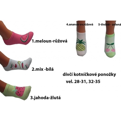 Aura Via Dívčí kotníčkové ponožky