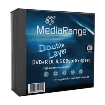 MediaRange DVD+R DL 8,5GB 8x, slimbox, 5ks (MR465)