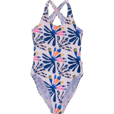 AquaWave Salava Jr Summer Beige Flower Print biela/modrá