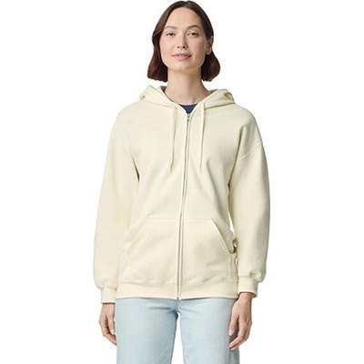 Gildan mikina na zips GSF600 Off White