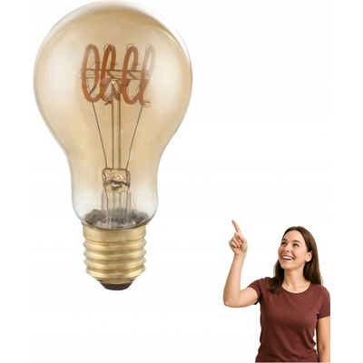 GLOBO LED filamentová stmievateľná žiarovka, 4W, 200lm, 2000K, teplá biela