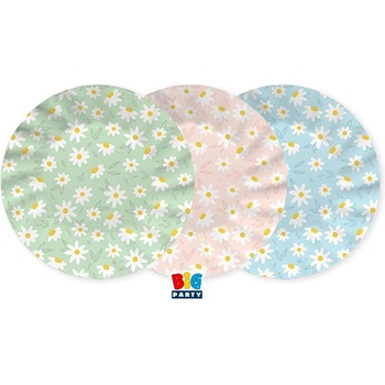 Big Party Парти Чинии "Маргаритки", 20см (1 Пакет / 6 Бр. )