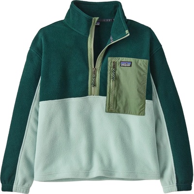 Patagonia Детски поларен пуловер Patagonia Kid's Microdini 1/2 Zip Pullover Fleece jumper - Virtually Blue (704-5522-0314)