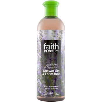 Faith in Nature přírodní sprchový gel a pěna BIO Levandule 250 ml