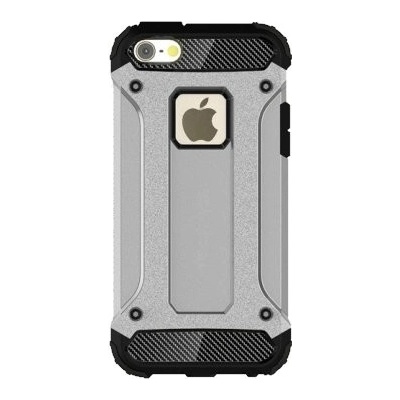 AppleKing super odolný "Armor" kryt pro iPhone 5 / 5S / SE (2016) - stříbrný – Zbozi.Blesk.cz