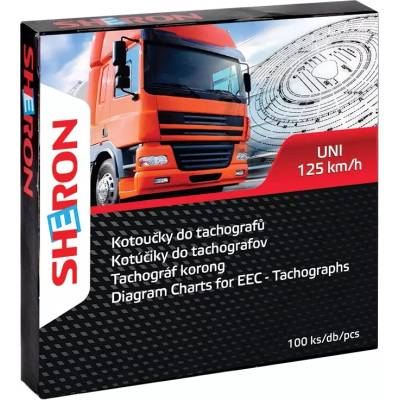 SHERON Kotúčiky do tachografov 125 km/h UNI