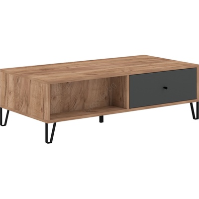 WIPMEB Холна маса sula дъб крафт/черна (wm0148)