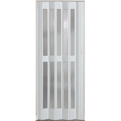 Erkado Shrnovací dveře Prosklené Jasan bílý 82 x 202 cm – Sleviste.cz