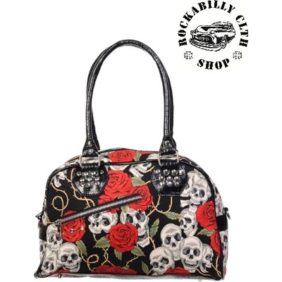 dámská taška kabelka Banned Skull Roses bag