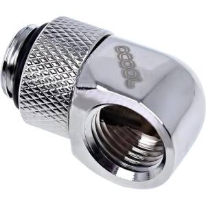 Alphacool Въртящ се L-конектор Alphacool Eiszapfen, G1/4 AG auf G1/4 IG, Сребрис (AC-1011178)
