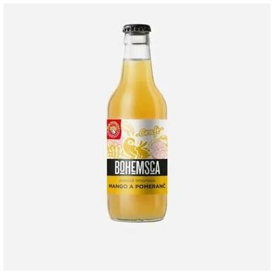 Bohemsca Craft limonáda mango a pomeranč sklo 12 x 330 ml