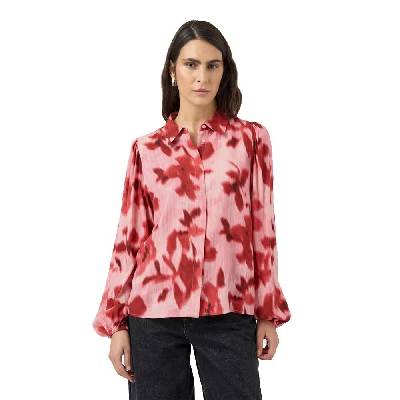 Asina long sleeve blouse - Pink (Moonlite Mauve / Cammy)