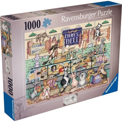 Ravensburger Пъзел Ravensburger от 1000 части - Деликатесите на Дигби (7012001453)