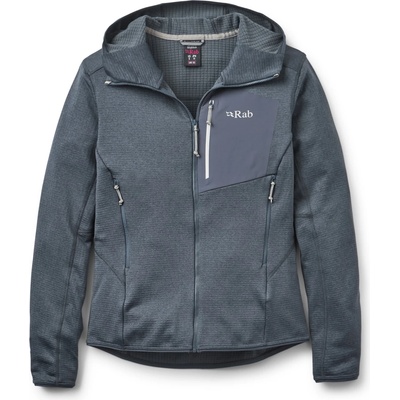 Rab Дамско поларено яке Rab Women's Ascendor Hoody Fleece jacket - Steel - размер 38 (EU) (105-7154-0312)