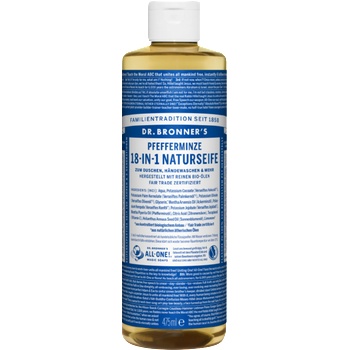 Dr. Bronner's 18в1 Натурален сапун - Мента - 475 мл